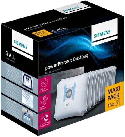Siemens Power Protect Stofzak, 16 stuks stofzuigerzak