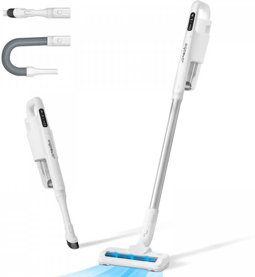 Aigostar Rocket 33yas Steelstofzuiger Draadloos Handstofzuiger Kruimeldief Wit