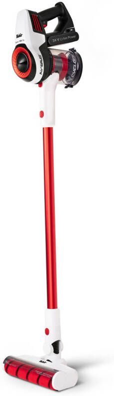 Fakir Starky Hsa 700 Snoerloze Steelstofzuiger Met Handstofzuiger Rood/wit