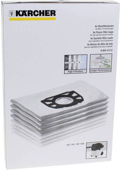 Kärcher Stofzakken Vlies WD 7 (4 st) 6.904-413.0