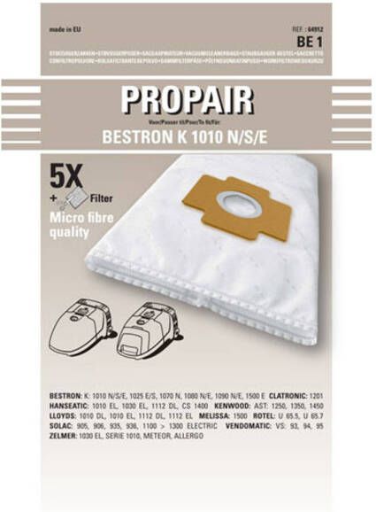 Massamarkt Stofzuigerzak Bestron k1010