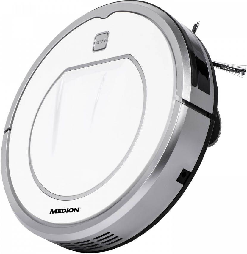 MEDION Robotstofzuiger MD 19100 | Obstakel herkenning | Trapdetectie | 90 Minuten looptijd | Grondige reiniging