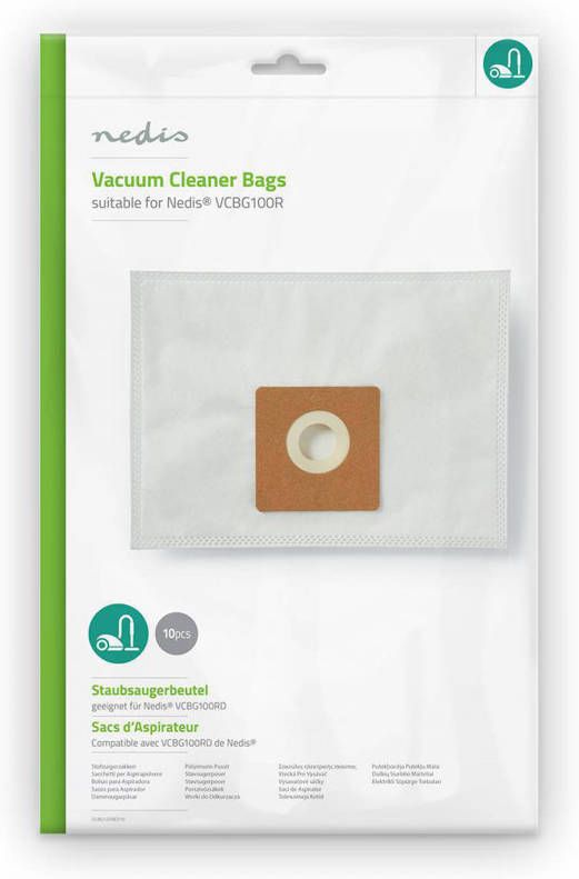 Nedis Stofzuigerzak Dubg120ned10 Wit