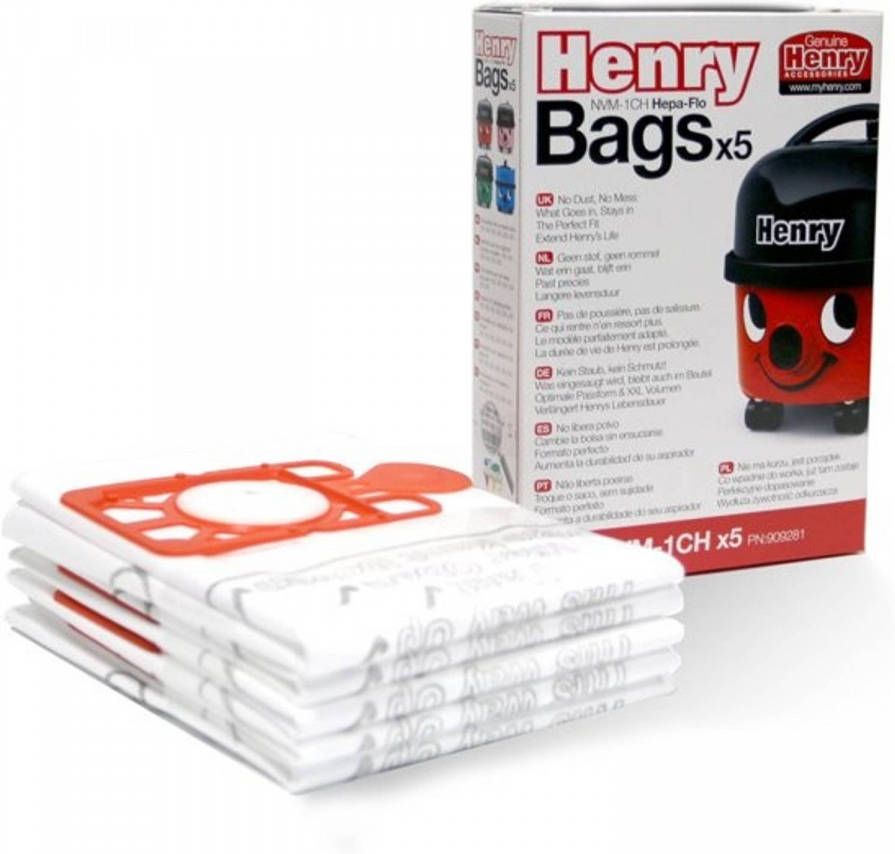 Numatic Nvm 1ch Hepa Stofzuigerzakken 9 Liter 5 Stuks
