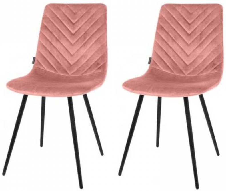 Riverdale Eetkamerstoel Set Van 2 Lynn Roze