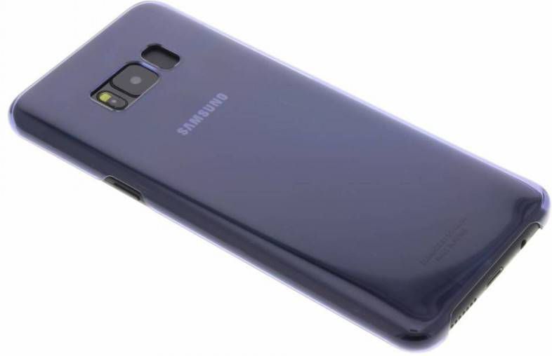 Samsung Galaxy S8+ Clear cover in lilla kleur EF-QG955CV model, ontworpen om perfect te passen