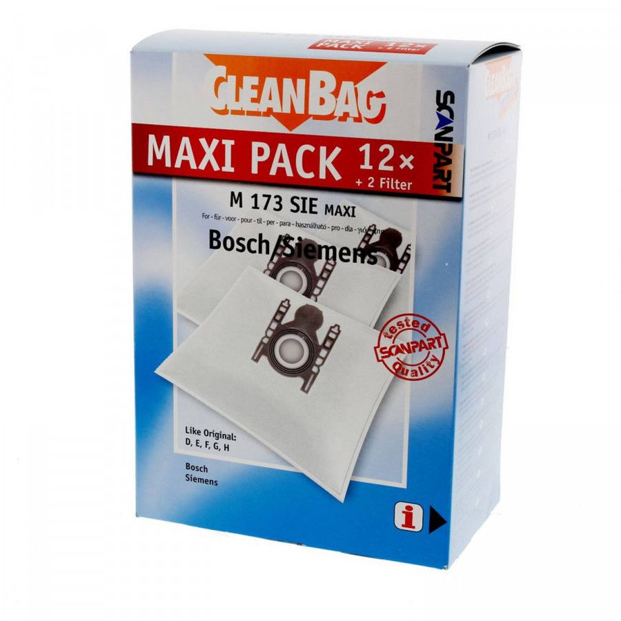 Cleanbag 2687438173 stofzuigerzak fleece(doos)type D/E/F/G/H online kopen