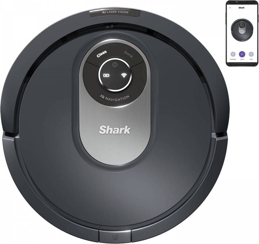Shark Ai Laser Robotstofzuiger Automatisch Laadstation Iq Navigatie Mobiele App Rv2001eu