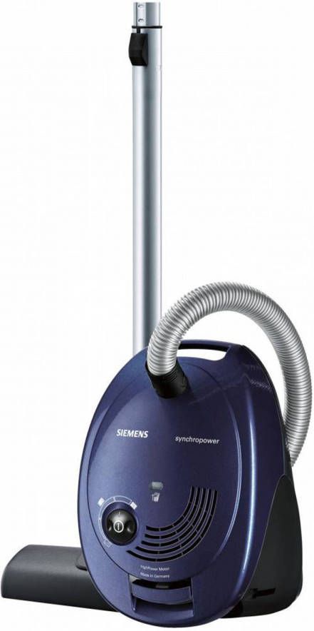 SIEMENS Stofzuiger VS06A111 Hygiënefilter, inclusief kierenzuigmond en meubelzuigmond, blauw