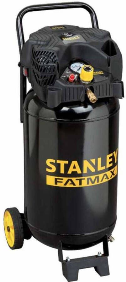 Stanley Compressor Dn 230/10/50v Fmxcm Luchtcompressor 10bar 50l Olievrij Handvat En Wielen Zwart