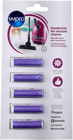 Wpro 5 Cartridges Voor Stofzuiger Lavendel 484000008608