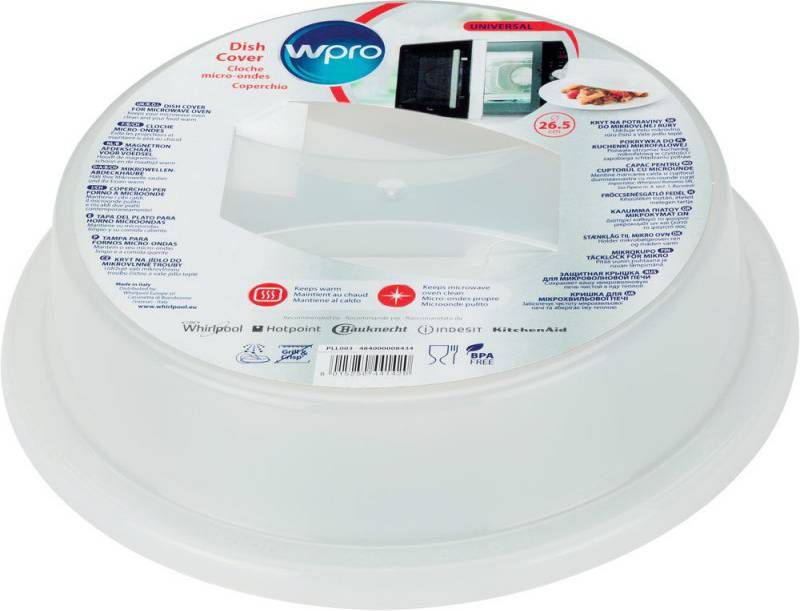 Wpro Whirlpool afdekschaal magnetron 26, 5cm