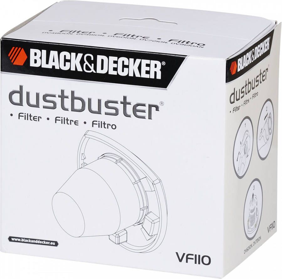 Black En Decker Stofzuigerzak Kruimeldief Vf110xj 1 Stuk