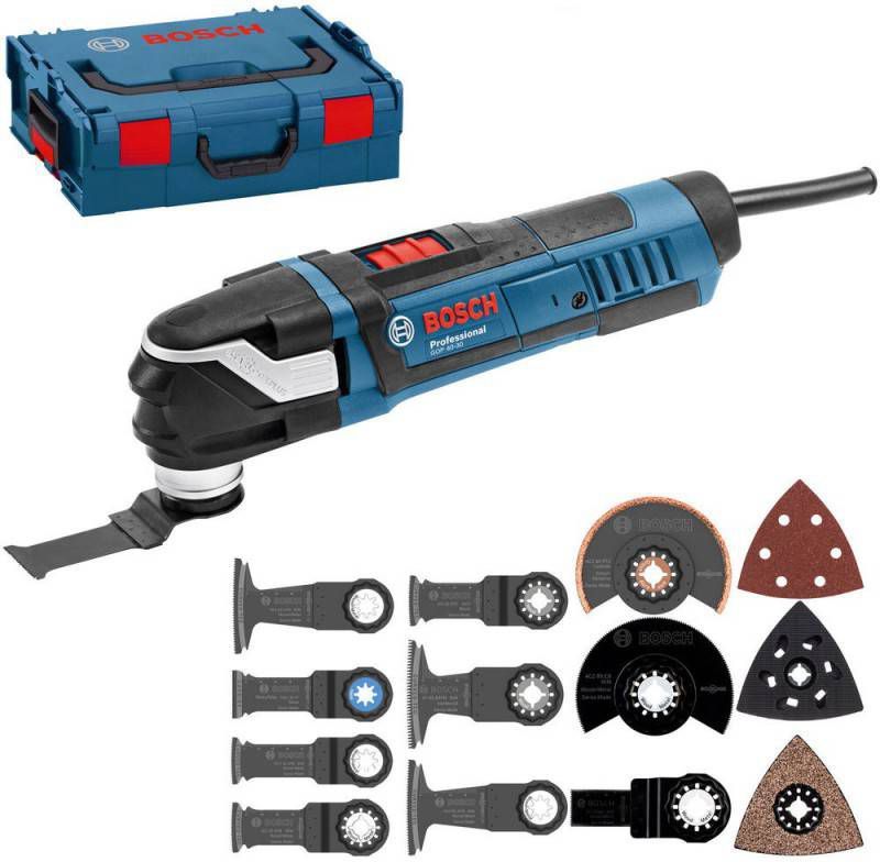 Bosch GOP 40 30 Multitool + 16 delige accessoireset in L Boxx 400W