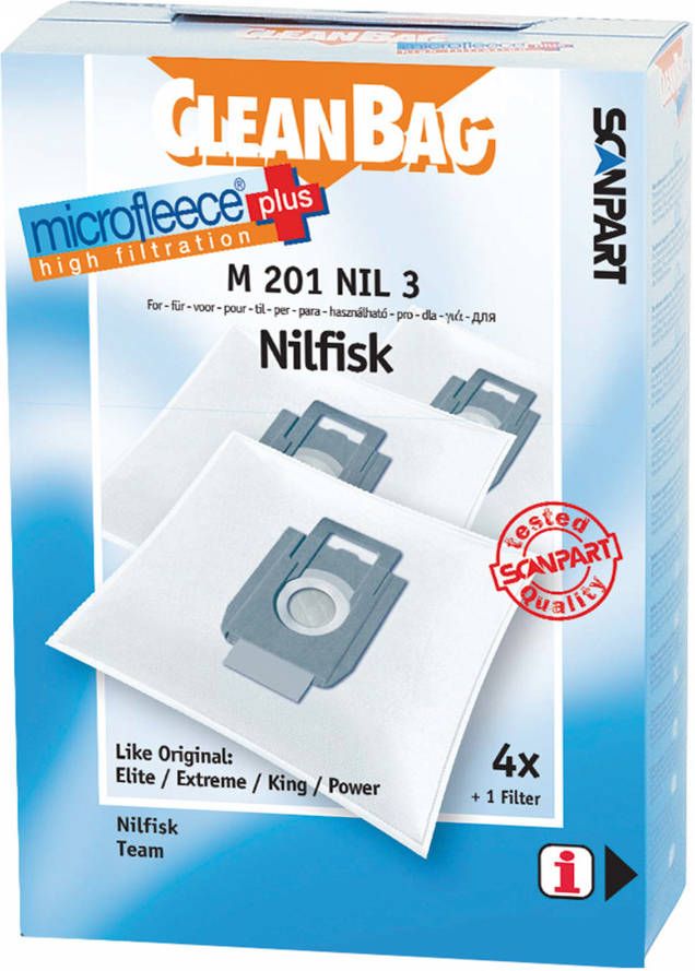 Cleanbag 2682245201 stofzuigerzak fleece(doos )