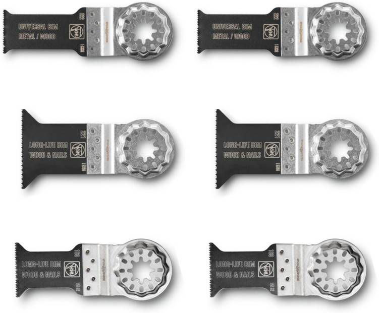 Fein 35222952300 6 delige Best of E Cut Starlock Multitool Zaagbladenset
