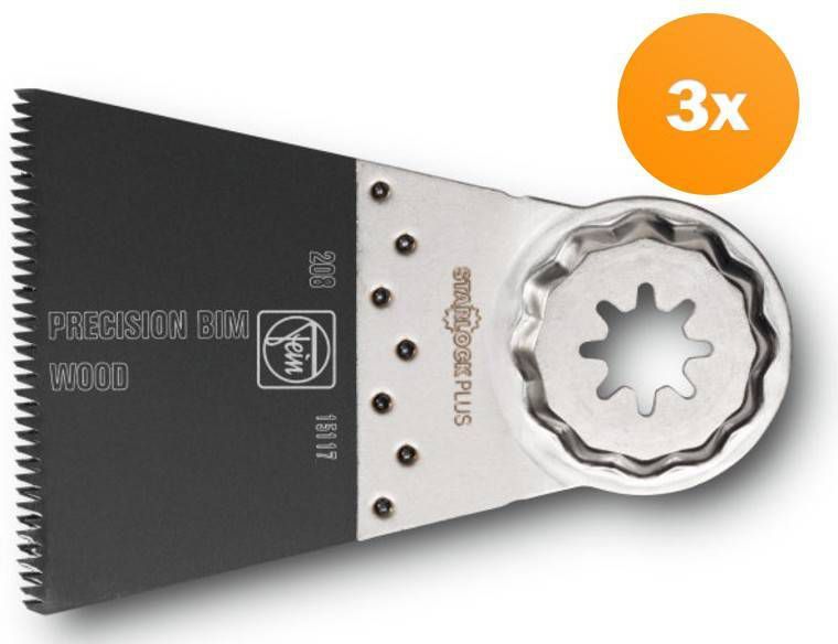 Fein 63502208220 E Cut Precision BIM zaagblad(3st) SLP 50 x 65 mm(208 )