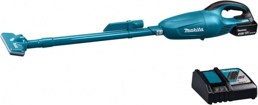 Makita DCL180RT 18V Li ion Accu Steelstofzuiger Set(1x 5.0Ah) Blauw