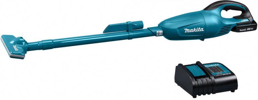 Makita DCL180SY 18V Li ion Accu Steelstofzuiger Set(1x 1.5Ah) Blauw