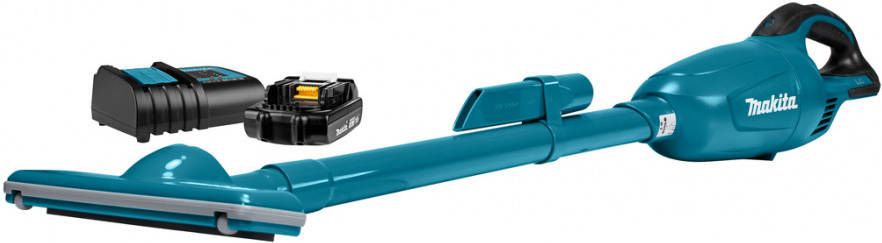 Makita DCL181FSY 18V Li Ion Accu Steelstofzuiger Blauw Set(1x 1, 5Ah) 0, 65L