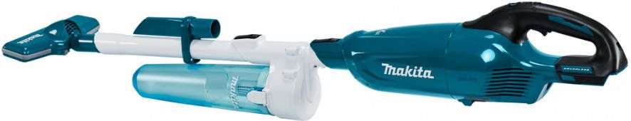 Makita DCL280FZC 18 V Li ion accu steelstofzuiger body blauw met cycloon koolborstelloos