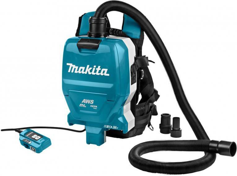 Makita DVC265ZXU 36V(2x 18)Li Ion accu rugstofzuiger body koolborstelloos