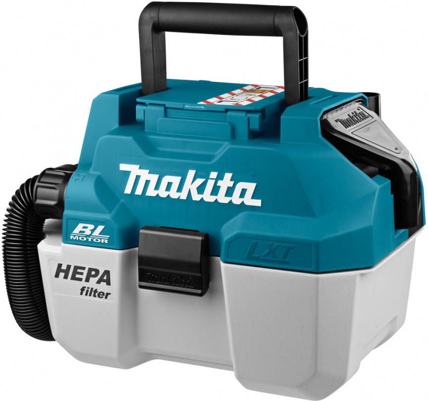 Makita DVC750LTX3 18V Li Ion Accu Stofzuiger Set(1x 5, 0Ah)Incl. Vloeistoffilter 7, 5L Koolborstelloos