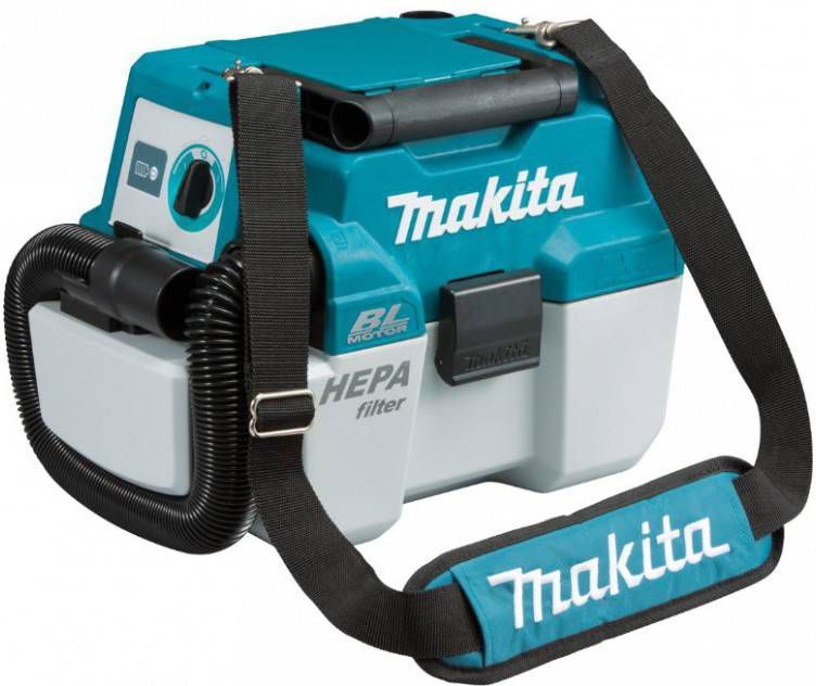 Makita DVC750LZX1 18V Li Ion accu alles -/bouwstofzuiger body 7, 5L koolborstelloos