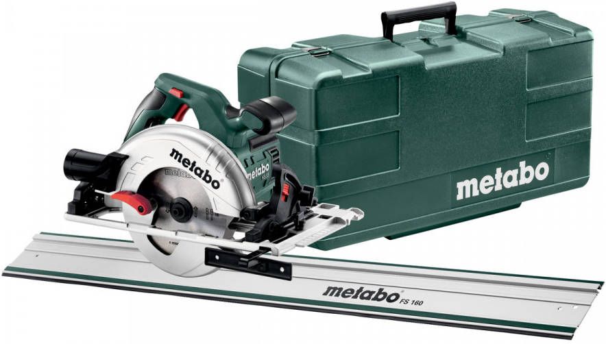 Metabo KS 55 FS Cirkelzaag En Geleiderail(1600mm)In Koffer 1200W 160mm