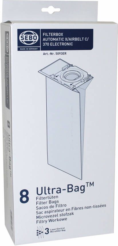 Sebo 9839081001 stofzuigerzak papier(doos )