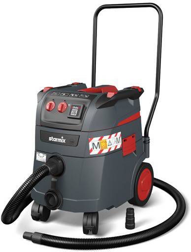 Starmix IPulse M 1635 Safe Plus Bouwstofzuiger Met Rijbeugel 1600W M klasse 35L