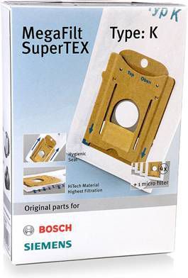 Siemens 2681038335 stofzuigerzak fleece(doos)type K 4st.