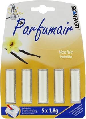 Scanpart Parfumair geursticks vanille 5 stuks luchtbevochtiger