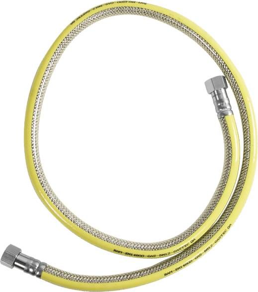 Xavax Gasslang Inox 150cm incl koppeling en tape Fornuis accessoire
