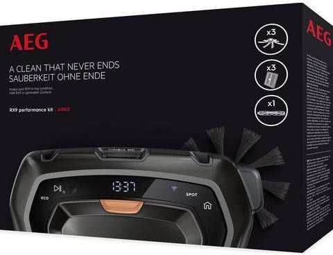 AEG Robotstofzuiger accessoireset ARK2 PerformanceKit met borstelrol, 3 zijborstels + 3 xxl filter(set, 7 delig )
