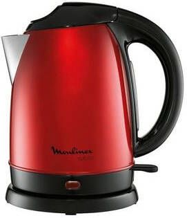 Moulinex Waterkoker BY5305 Subito, 1, 7 l, afneembare antikalk filter, 360° draaibare basis, 2400 w, edelstaal, wijnrood