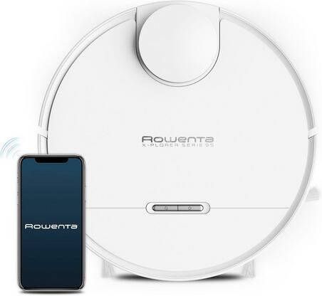Rowenta Nat droog robotstofzuiger RR7987 X Plorer serie 95 4 in 1 zuigfunctie, uiterst nauwkeurige bediening, zuigkracht van 12.000 pa., compatibel met smartphone & spraakondersteuning