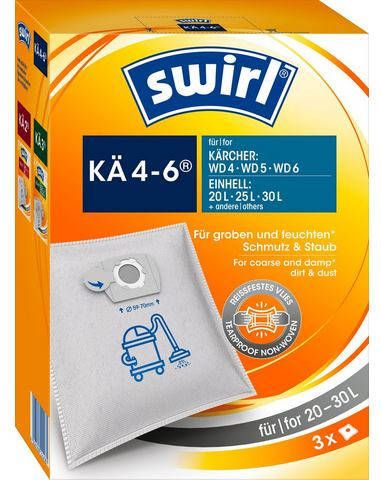 Swirl Stofzak KÄ 4 6® Stofzak voor Kärcher & Einhell nat en droogzuiger(set, 3 stuks )