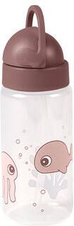 Done by Deer Baby Accessoires Straw bottle Sea friends Lichtroze