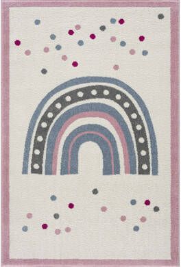 LIVONE Happy Rugs Regenboog Kinderdeken creme/multi 120 x 180 cm