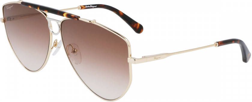 Salvatore Ferragamo Zonnebrillen Geel Dames