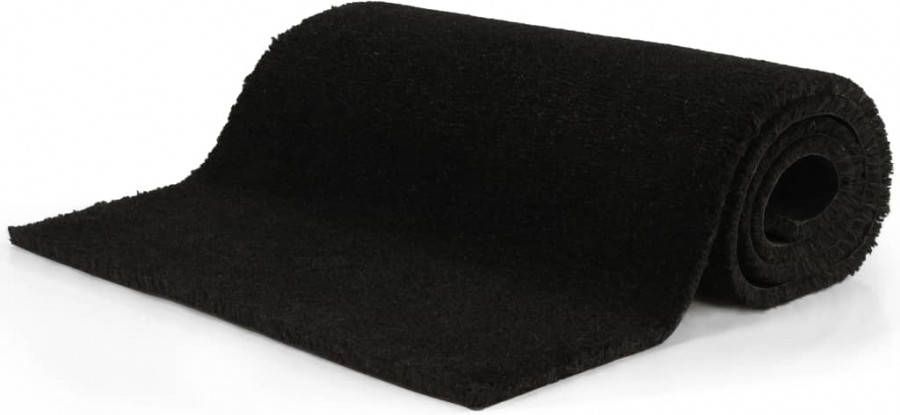 VIDAXL Deurmat 24 mm 100x300 cm kokosvezel zwart