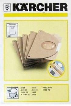 Kärcher Stofzakken A 2101, A 2111, A2131 Stofzuigerzak