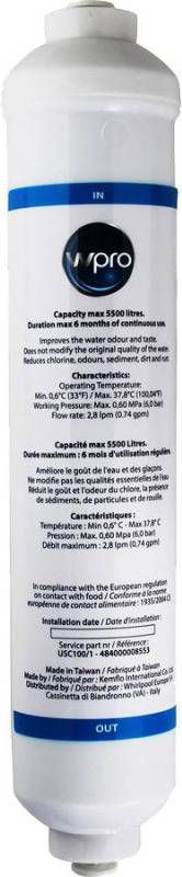 Wpro Universele externe koelkast waterfilter