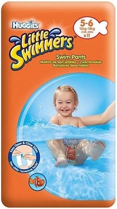 Huggies Little Swimmers Zwemluiers -/ 6 (12 Tot 18 Kg) Voordeelverpakking 33 Stuks