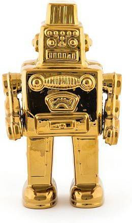 Seletti Limited Gold Edition Ornament My Robot Porselein Goud 17,4 x 30 cm